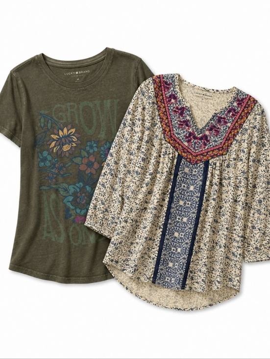 Lucky Brand Tops - 😻Set Of 2 Lucky Brand Blouse & Shirt